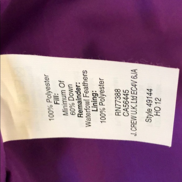 J Crew down vest. - Picture 5 of 7